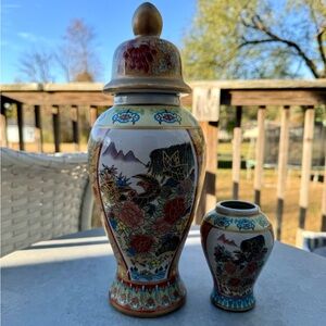 Chinese satsuma ginger jars